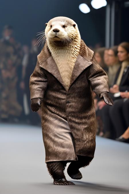 00162-313532017-_lora_Dressed animals_1_Dressed animals - sea otter fashion model walking the runway at the Milan fashion show.png